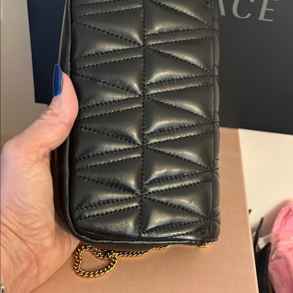 Versace Black and Gold quilted leather bag - Picture 2 of 4